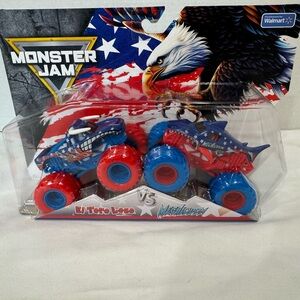 Monster Jam El Toro Loco vs Megalodon Stars and Stripes